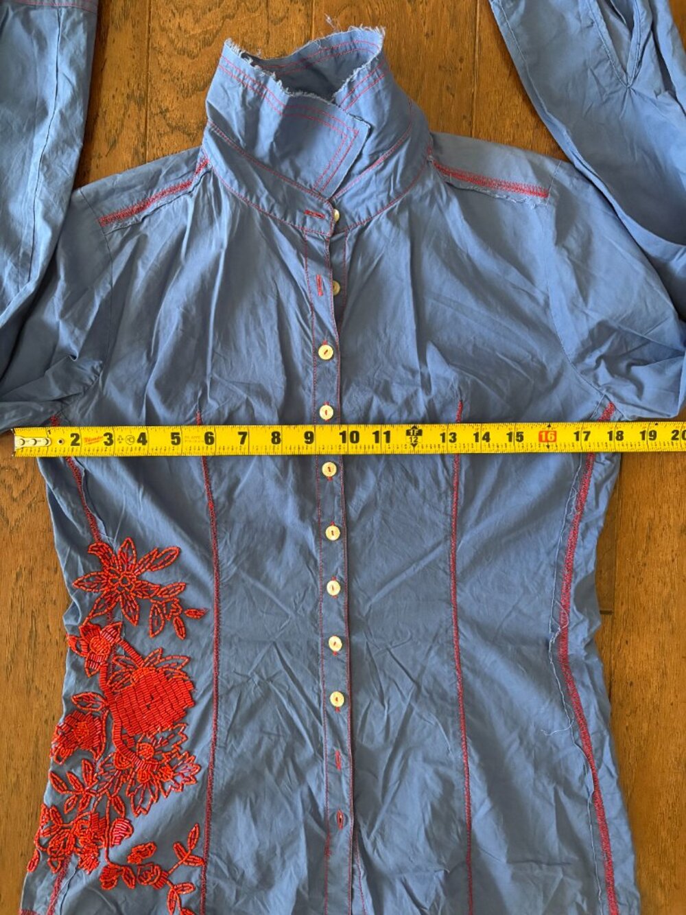 Johnny Was 3J Workshop Button Down Shirt. Size S. - Picture 7 of 8